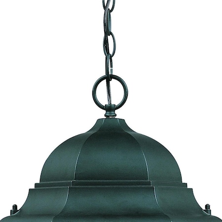 Homeroots 18.5 x 12.25 x 12.25 in. Richmond 3-Light Matte Black Hanging Light 398005